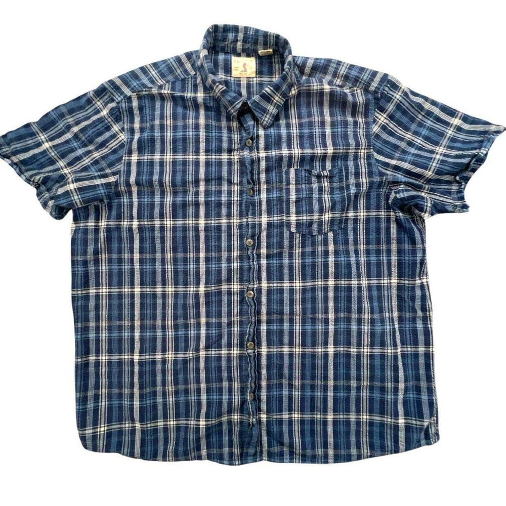 Y2K Red Head Brand Co. 3XL‎ Short Sleeve Plaid Shirt Button Up Casual
